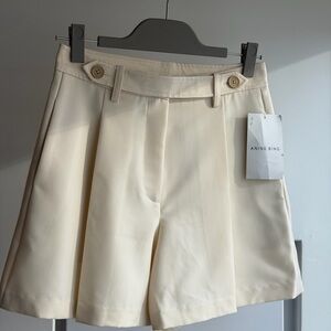 Anine Bing Beige Women's Bermudas